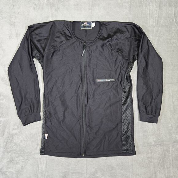 Bohn Body Armor Jacket Men's XL Black No Pads USA Nylon Biker Jacket